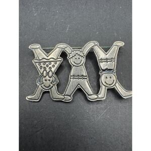 Vintage EFS Signed Save the Children Sterling Silver 925 Brooch Pin 50.9mm